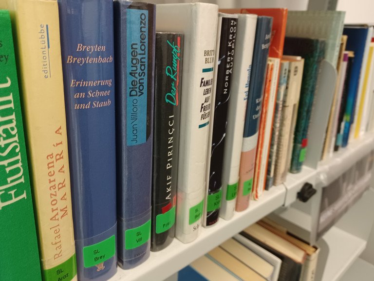 Bücher aus dem Tauschbücher-Regal