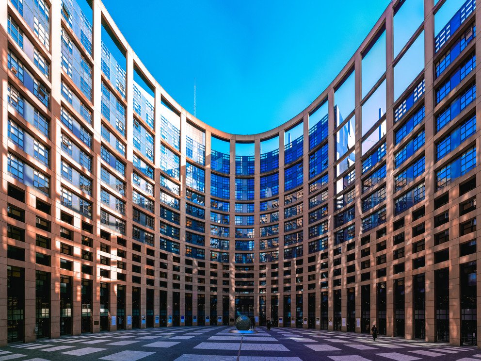 Innenhof des EU-Parlaments