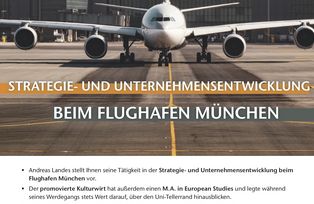 Berufe im Profil: Strategie- und Unternehmensentwicklung am Flughafen München