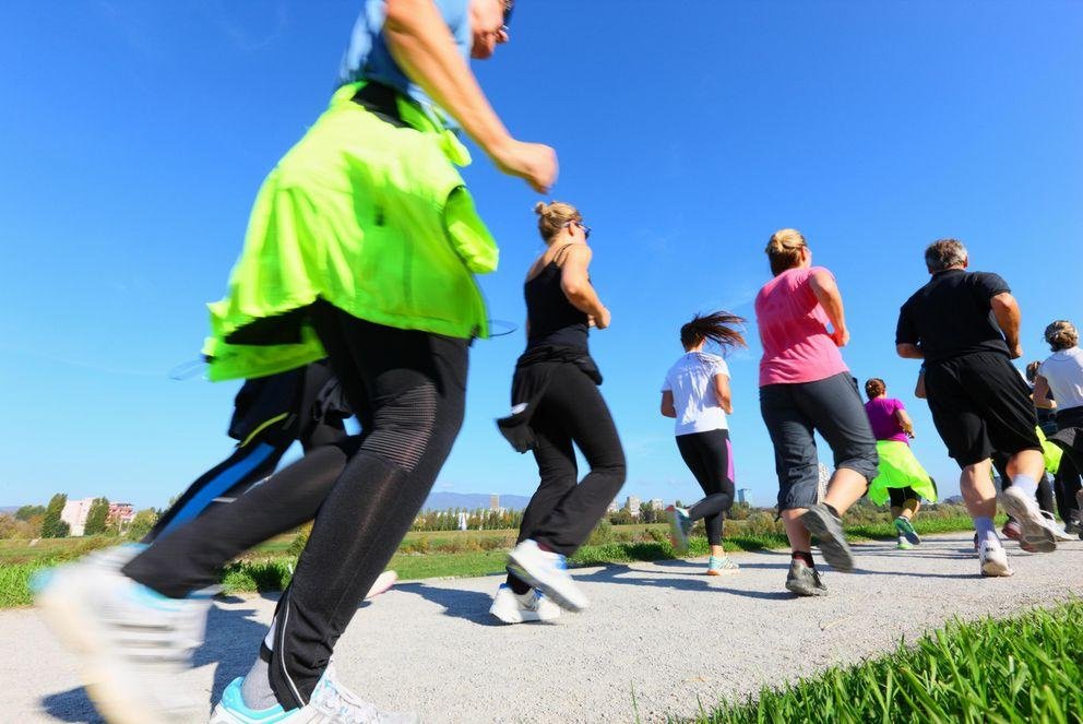 Running - group of people Laufen
