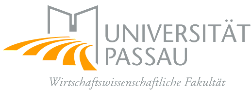 Logo: Wirtschaftswissenschaftliche Fakultät, Universität Passau.