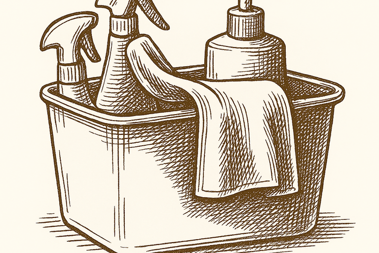 Dekoratives Bild der Kachel 'REINIGUNG'