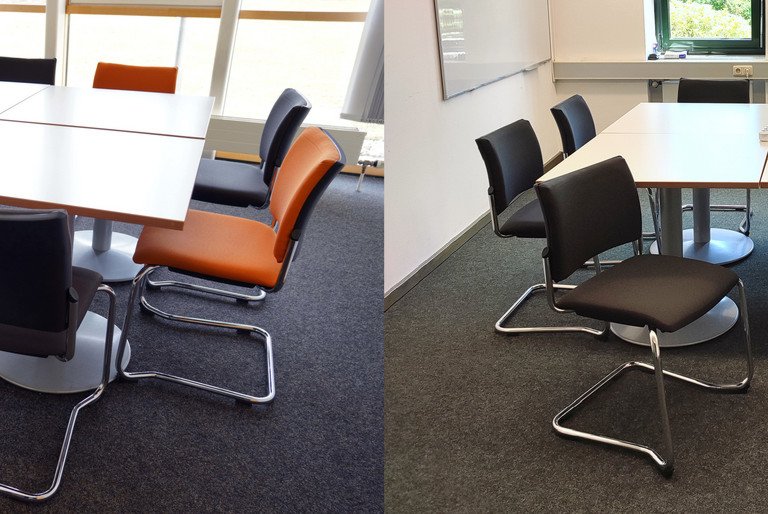 Group study room in the library