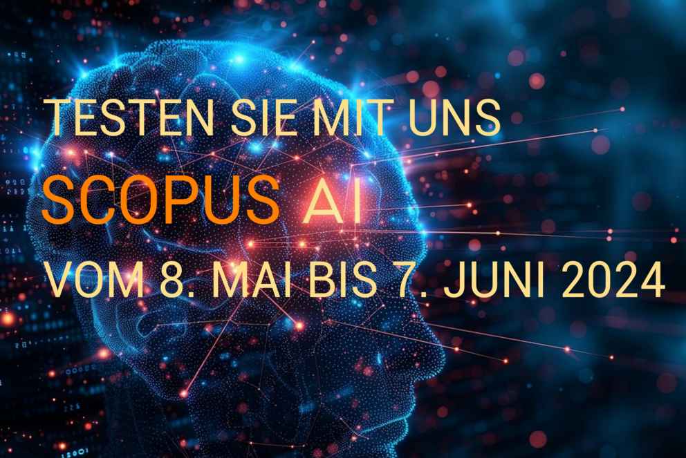 Hinweisbild zum Test von Scopus AI an der UB Passau