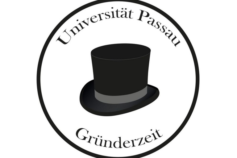 Logo Grnderzeit Zylinder und Schriftzug