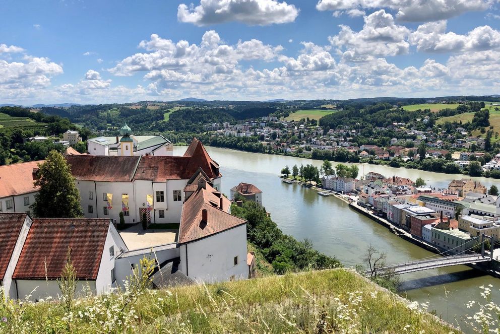 Blick auf Passau von der Veste Oberhaus (Foto: M. Wünsch)