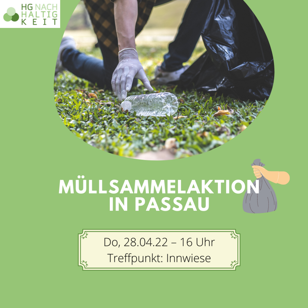 Plakat Müllsammelaktion