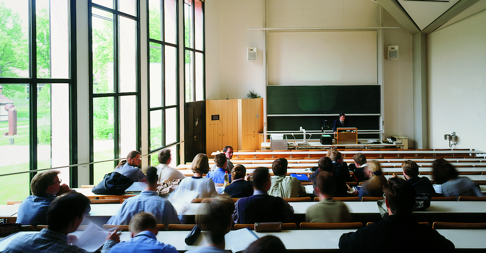 Students in a lecture hall