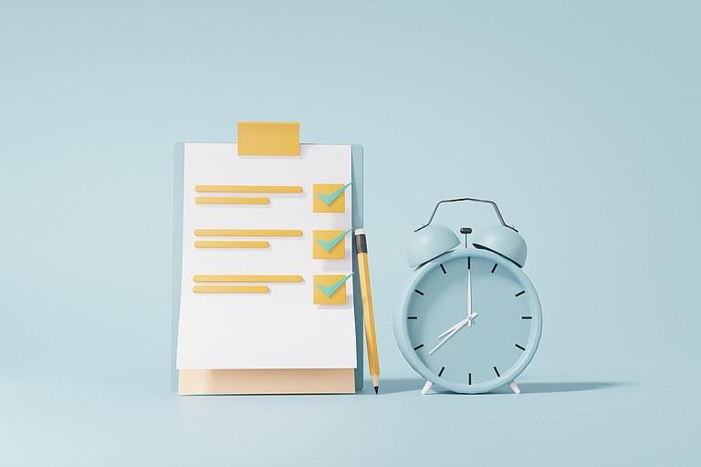 Dekoratives Bild der Kachel 'Prfungsmanagement'
