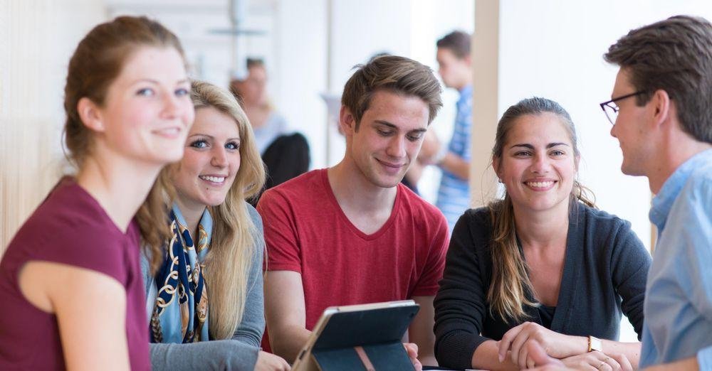 Students on campus