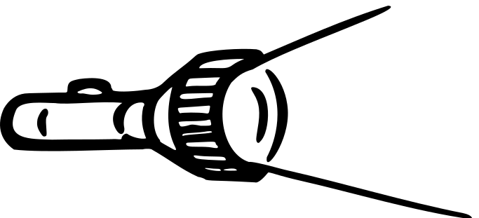 Cartoon Taschenlampe