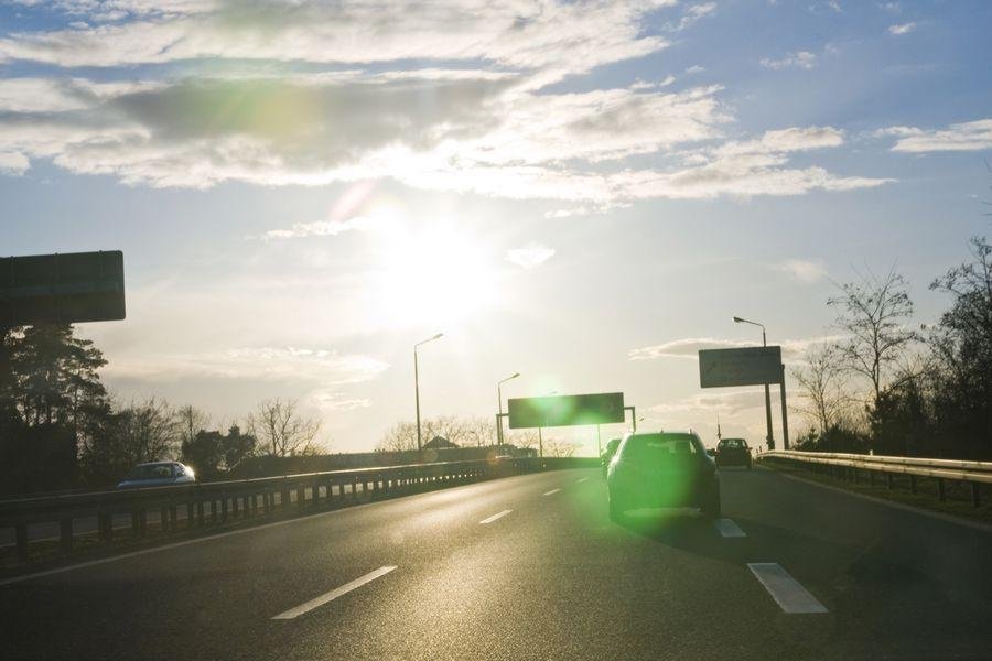 Autos auf der Autobahn