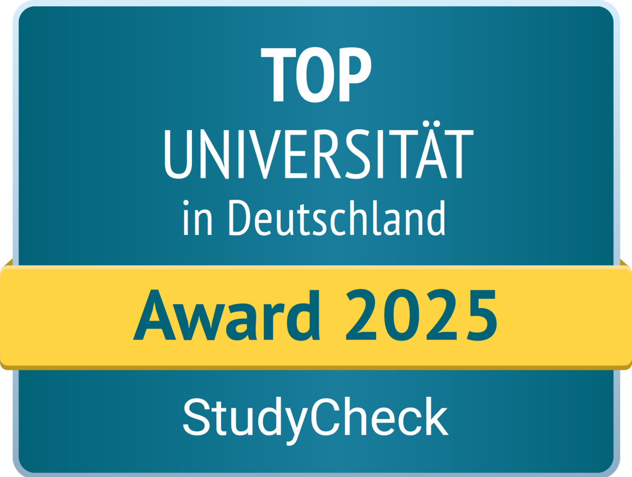 TOP Universit&auml;t in Deutschland Award 2025 - Studycheck