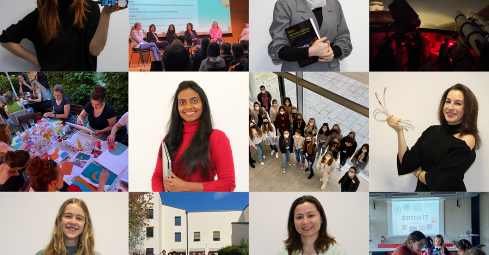 Different people and their project particpating in the MINT-Women's-Network