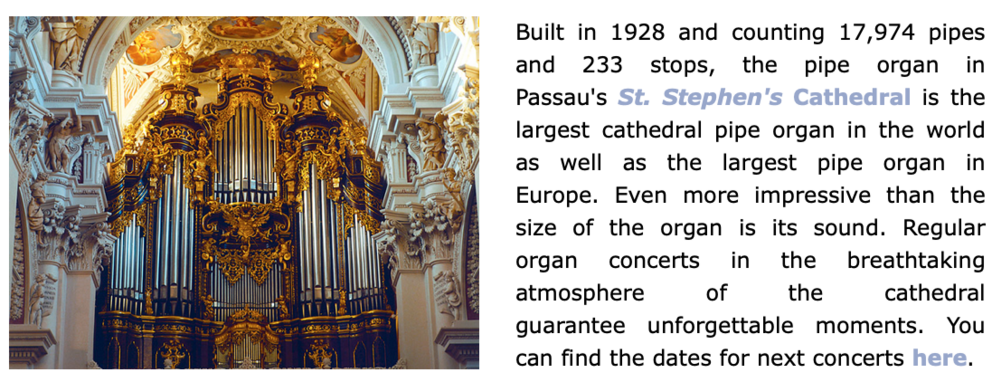 Organ in St. Stephan's Cathedral