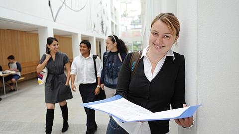 Studierende der Rechtswissenschaften im Juridicum