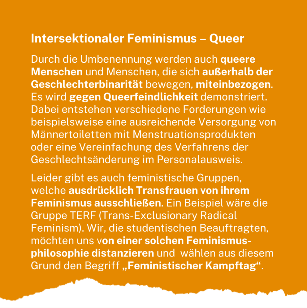 Feministischer Kampftag - Infos
