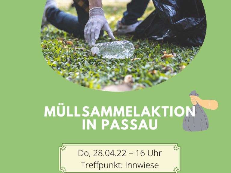 Plakat Müllsammelaktion