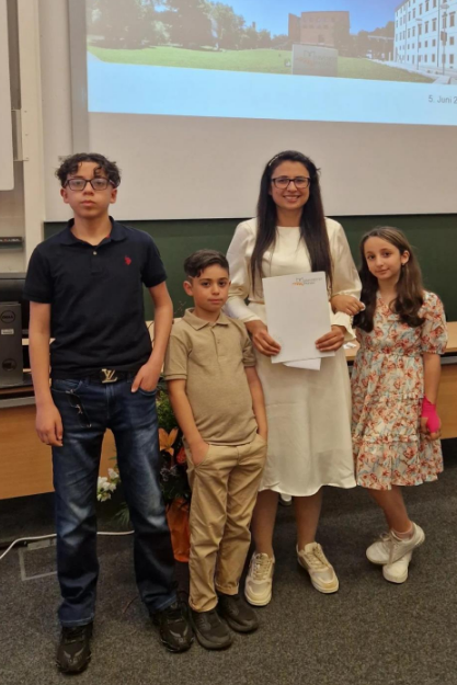 Shams Aldden mit ihren Kindern