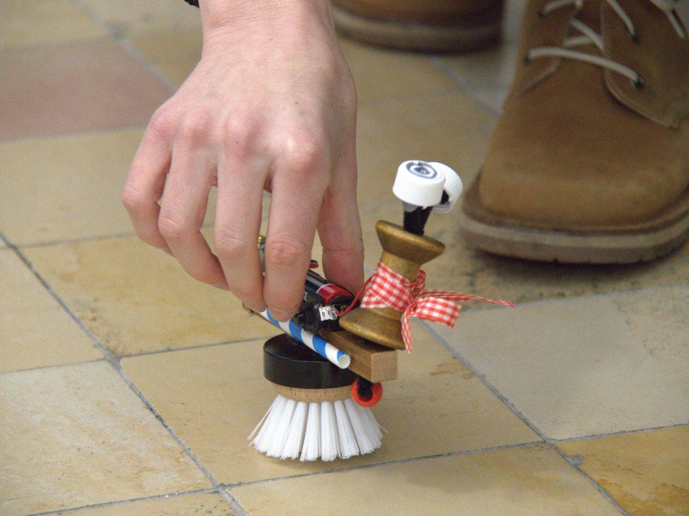 Testen der gebauten Roboter