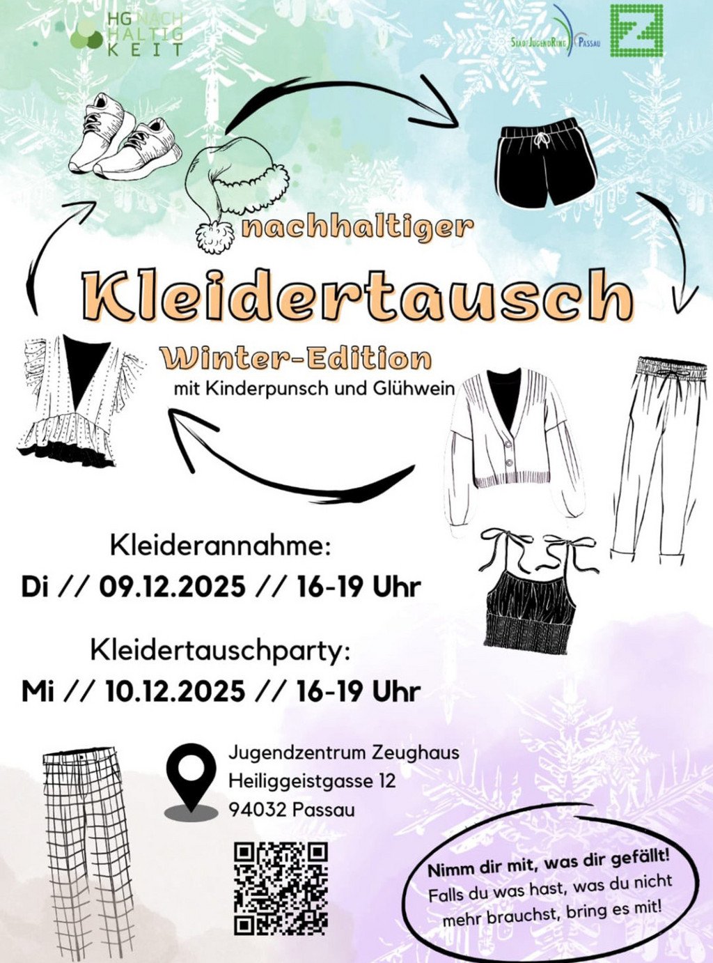 Einladungsflyer zum Kleidertausch