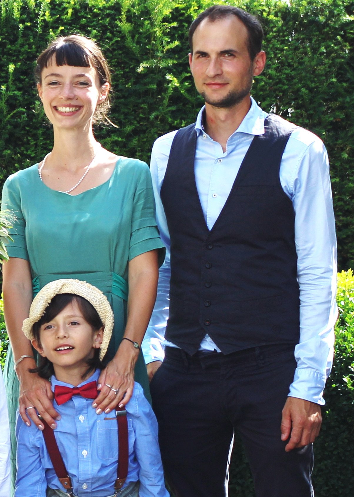 Ines B&ouml;hret und Familie