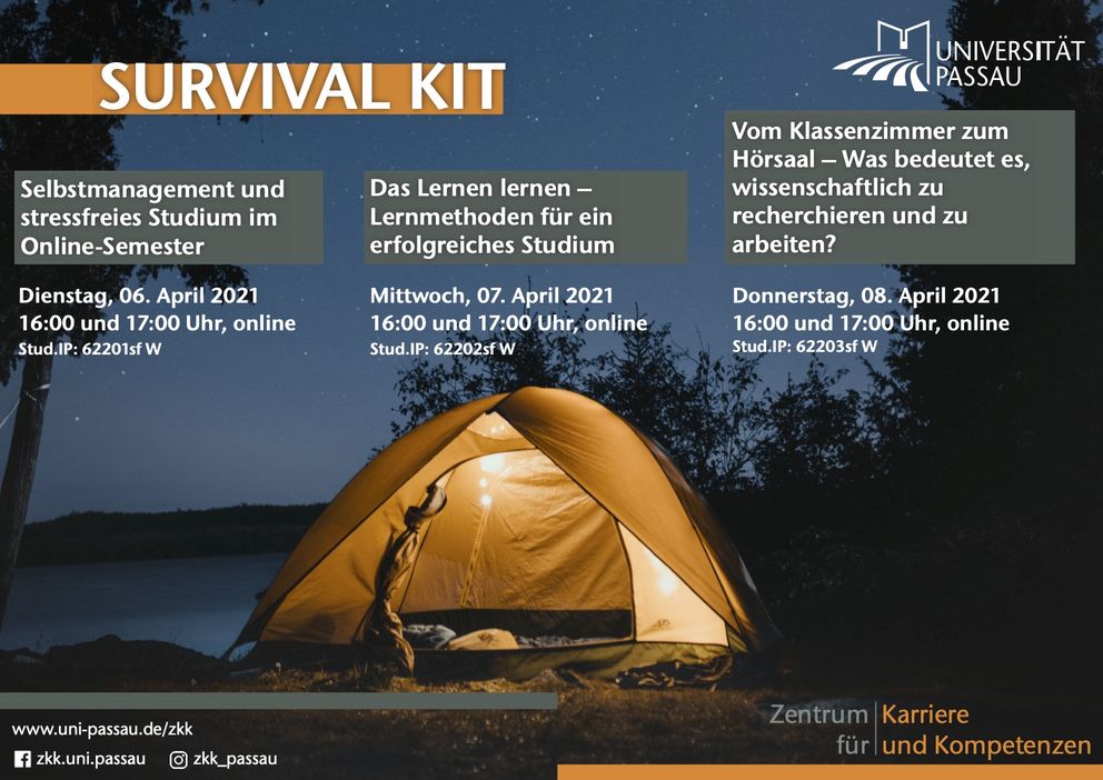 Survival Kit im Sommersemester 2021