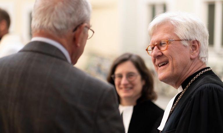 Landesbischof Prof. Dr. Heinrich Bedford-Strohm im Gespräch