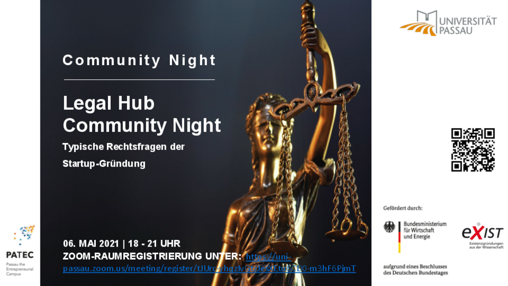 Flyer Community Night Legal Hub