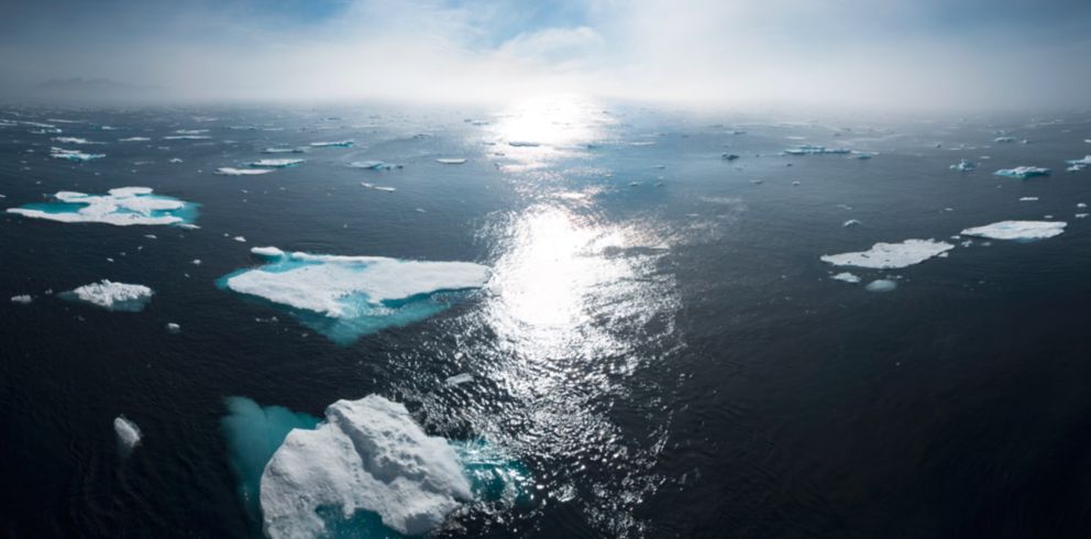 Tauendes Eis in der Arktis