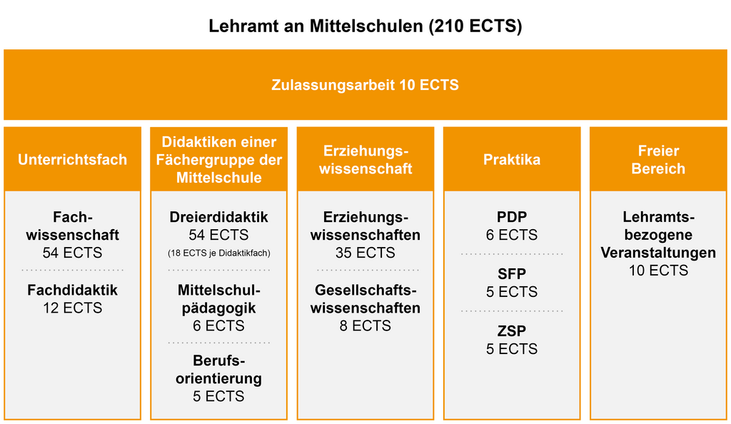 Aufbau Studiengang Lehramt an Mittelschulen