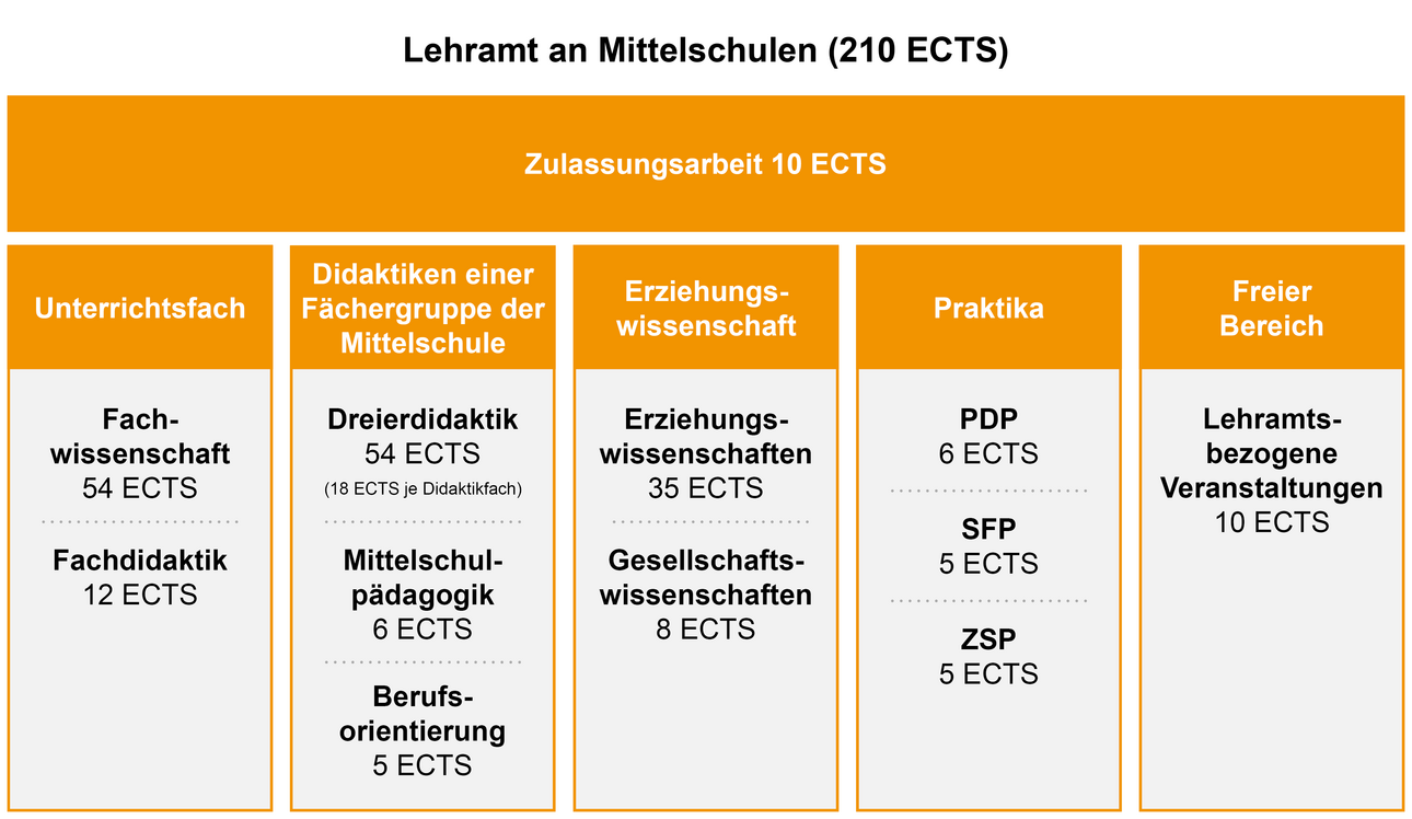 Aufbau Studiengang Lehramt an Mittelschulen