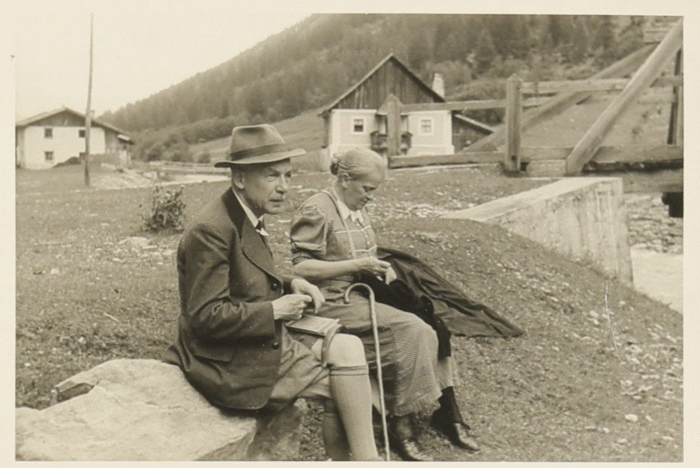 Eduard Hamm, 1940, in Tirol mit seiner Frau Maria