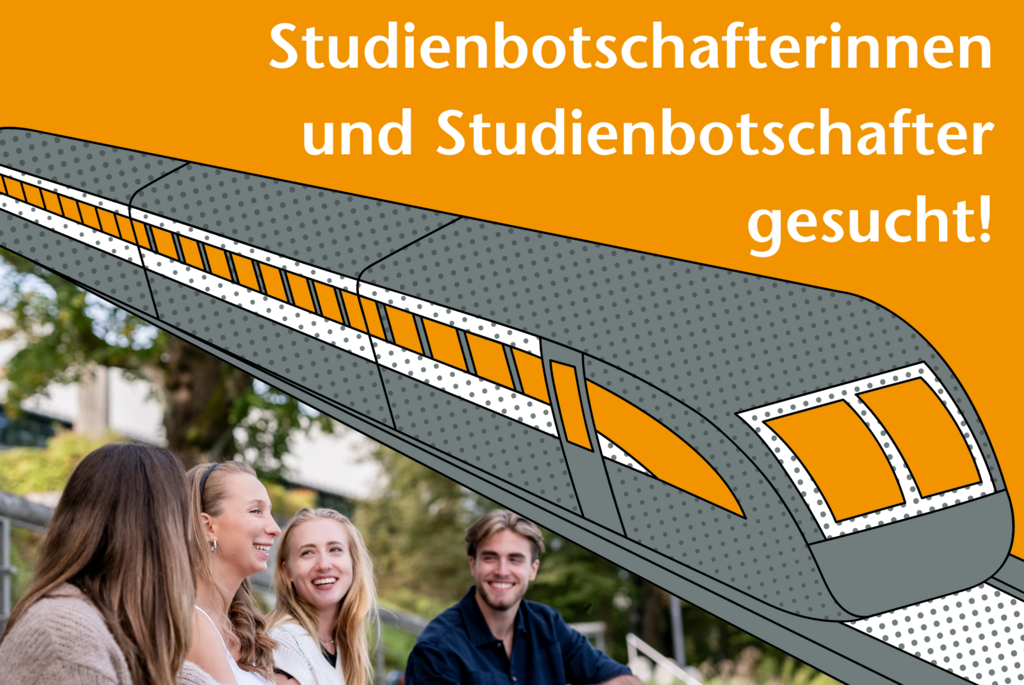 Plakat "Studienbotschafterinnen und Studienbotschafter gesucht"