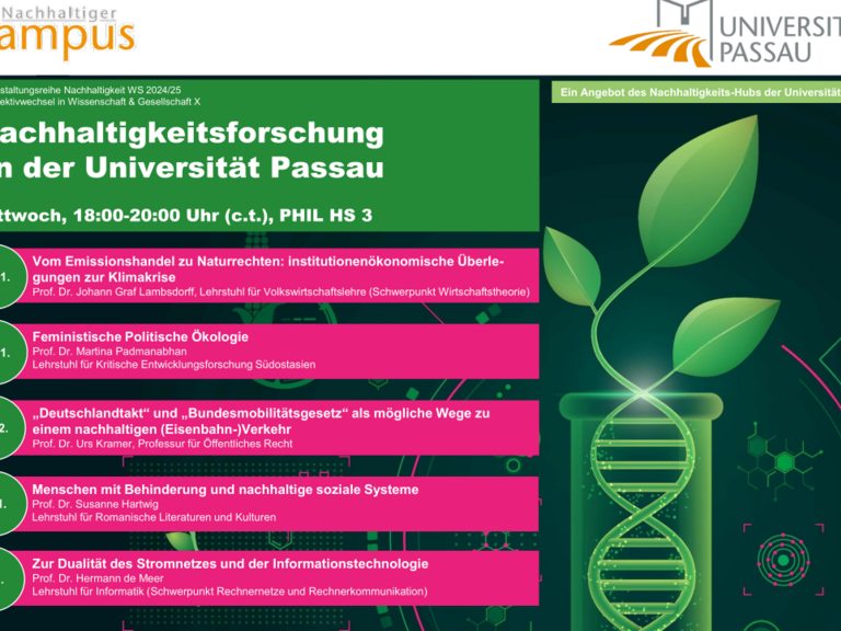 Ringvorlesung Nachhaltigkeit