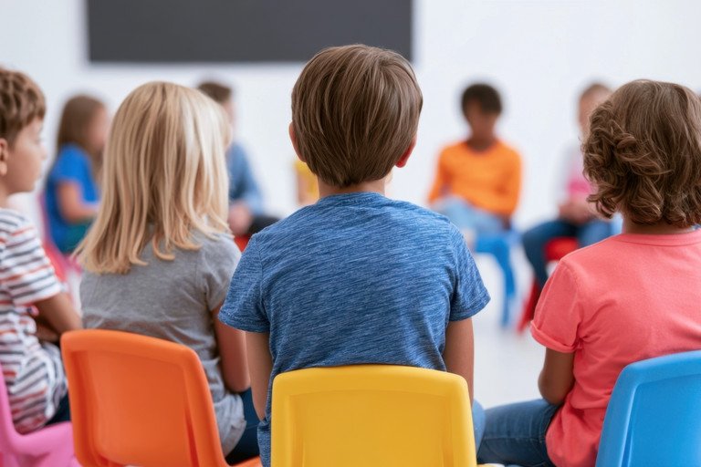 Symbolbild Schulkinder im Stuhlkreis