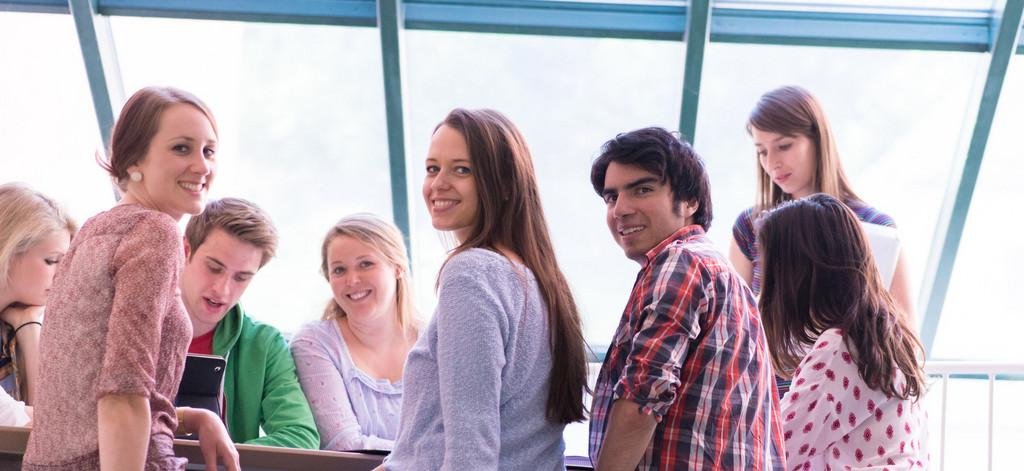 Students on campus