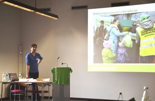 Vortrag von Sven Willner, Greenpeace Deutschland, Foto: Biling