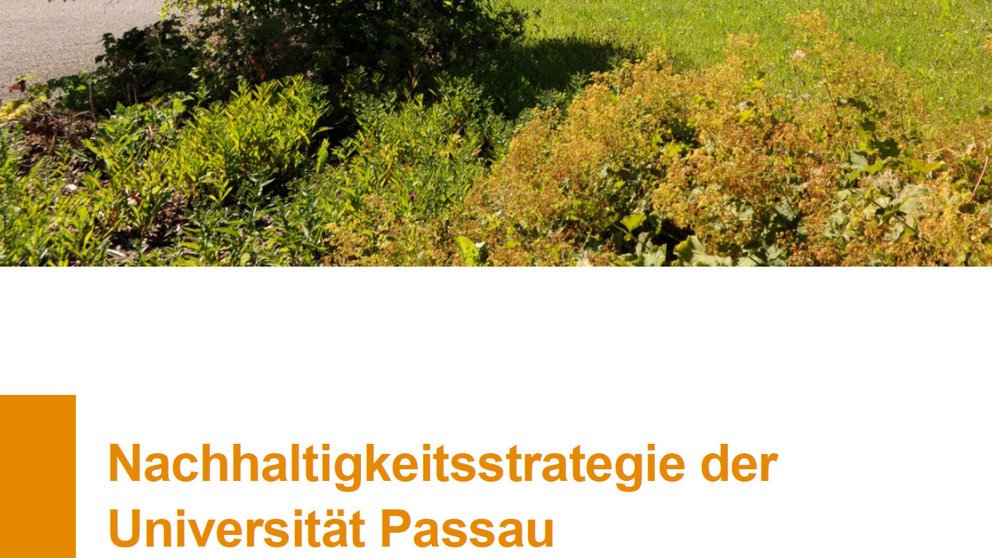 Titelseite der Nachhaltigkeitsstrategie der Universität Passau