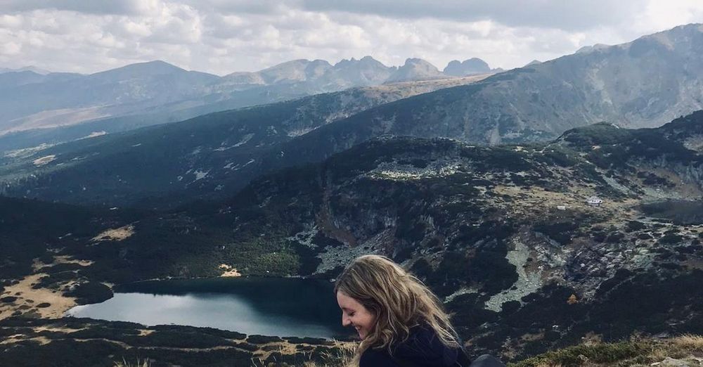 Jana beim Wandern im Rila-Gebirge