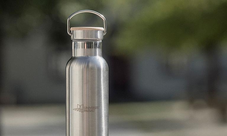 Trinkflasche aus Edelstahl und Bambus (500 ml)