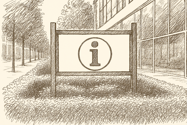 Dekoratives Bild der Kachel 'INFORMATIONEN'