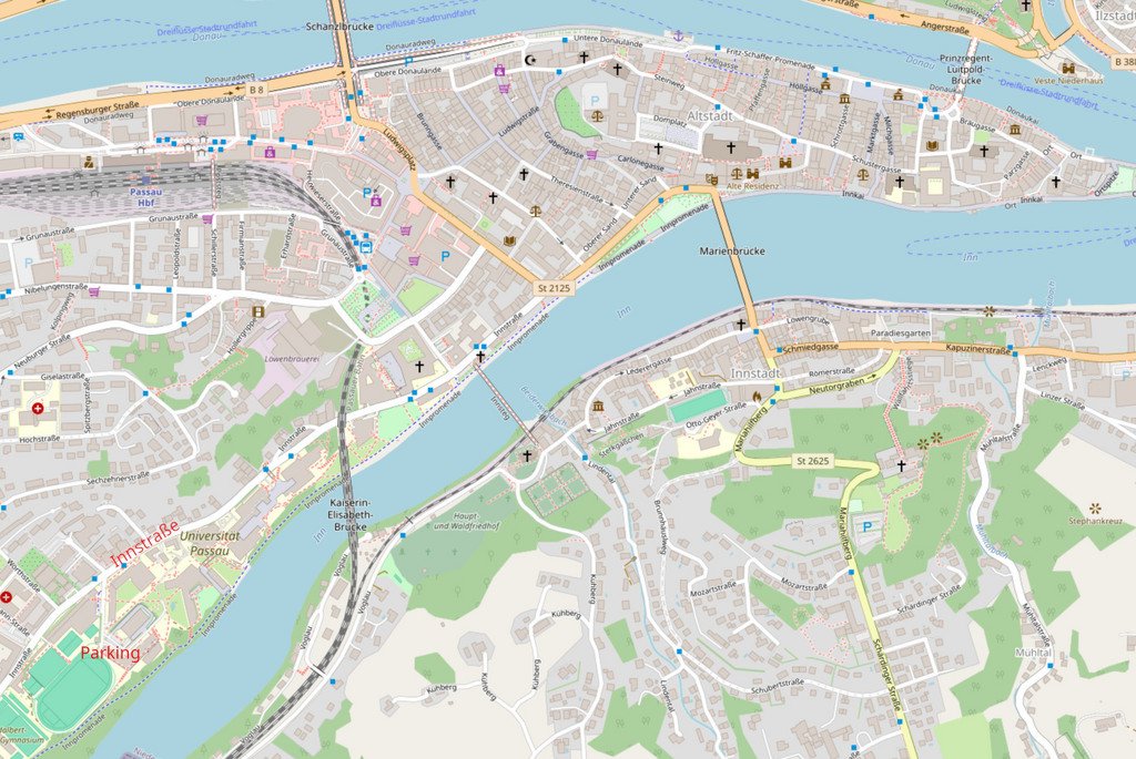 Map with parking (openstreetmap.com)