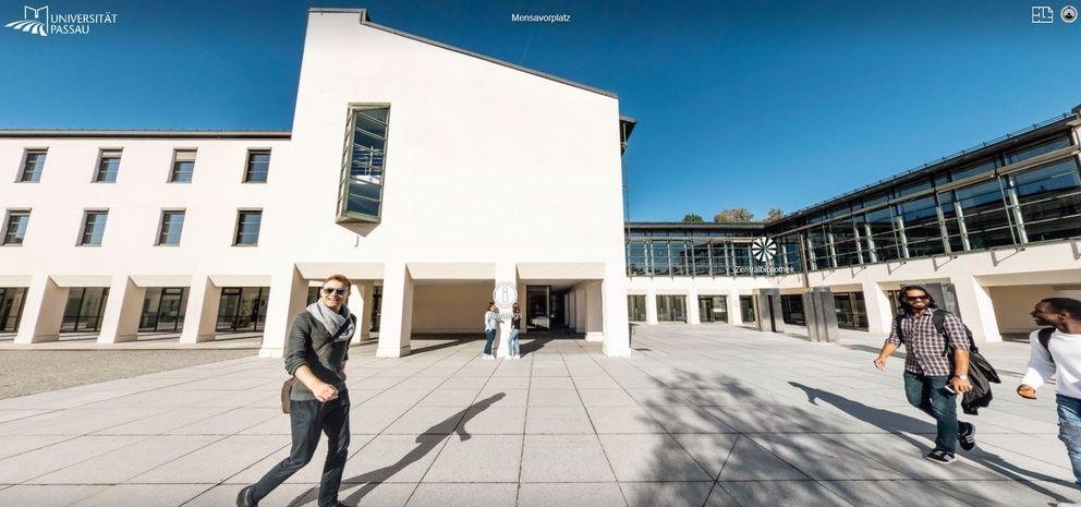 Campustour Screenshot: Blick Richtung Norden