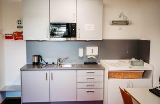 Kitchen and changing table