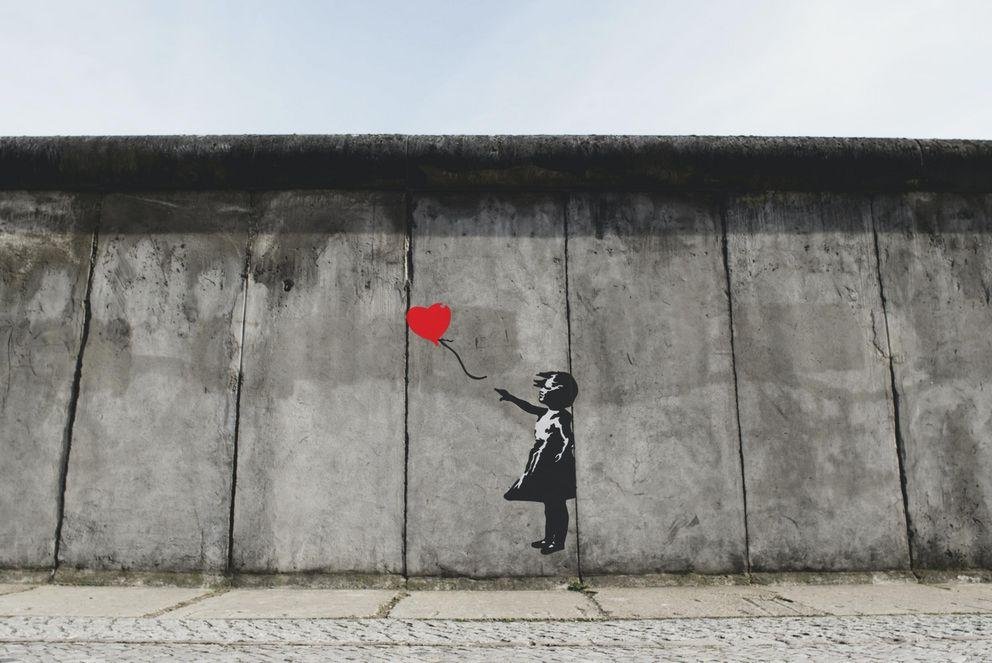 Girl with Ballon von Banksy