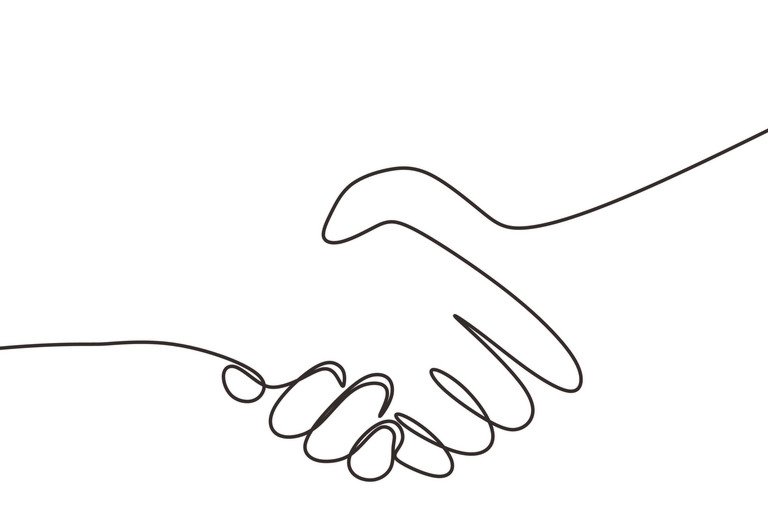 Zeichnung von einem Hndeschtteln