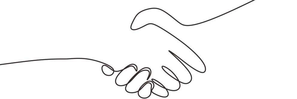 [Translate to Englisch:] H&auml;ndedruck gezeichnet