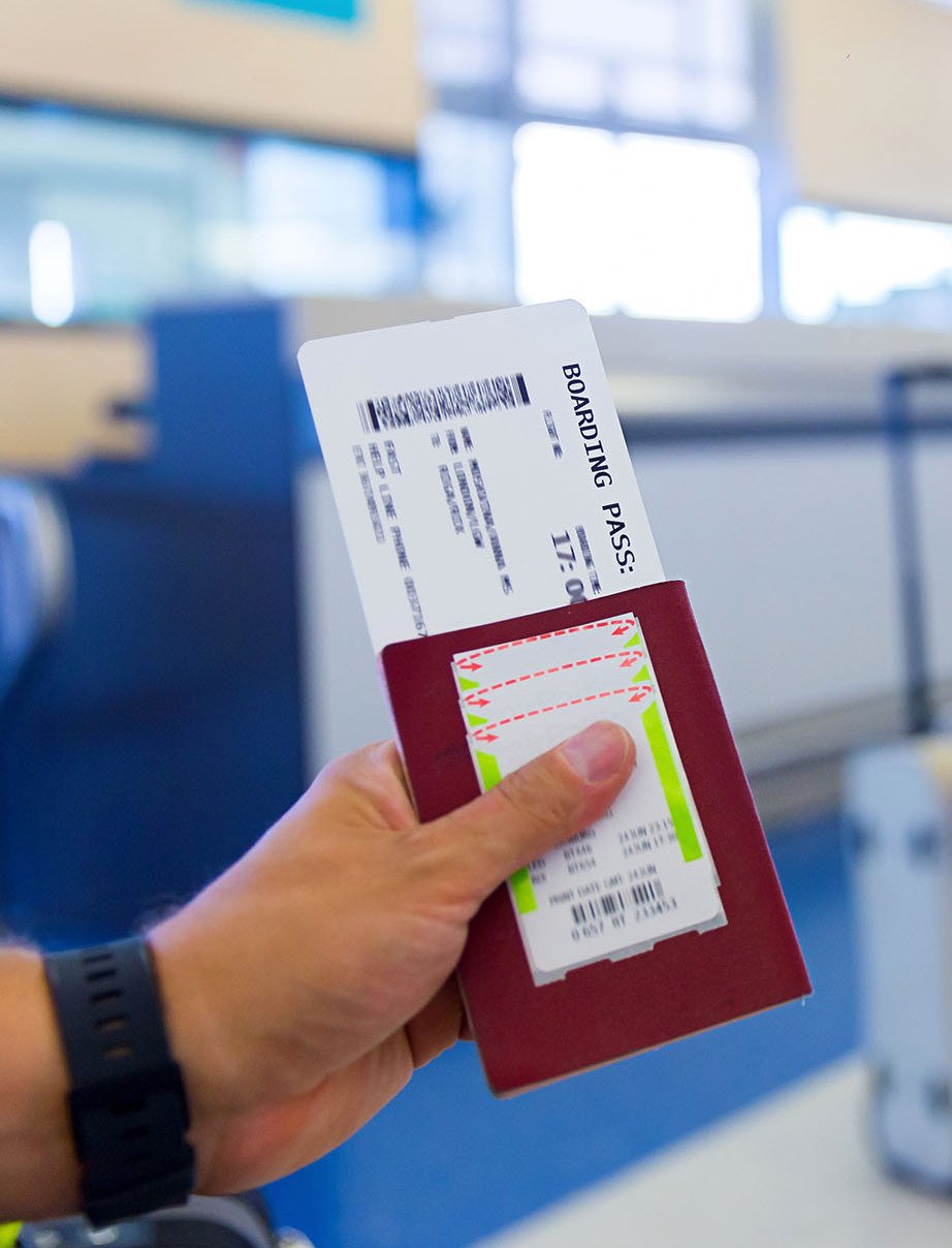 Pass und Reisedokumente, fertig f&uuml;r die Reise