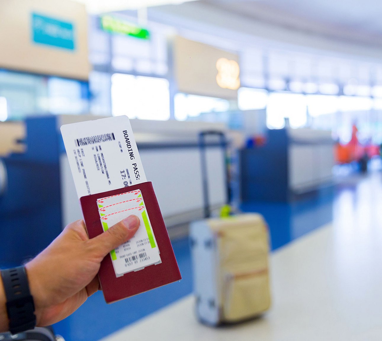 Pass und Reisedokumente, fertig f&uuml;r die Reise
